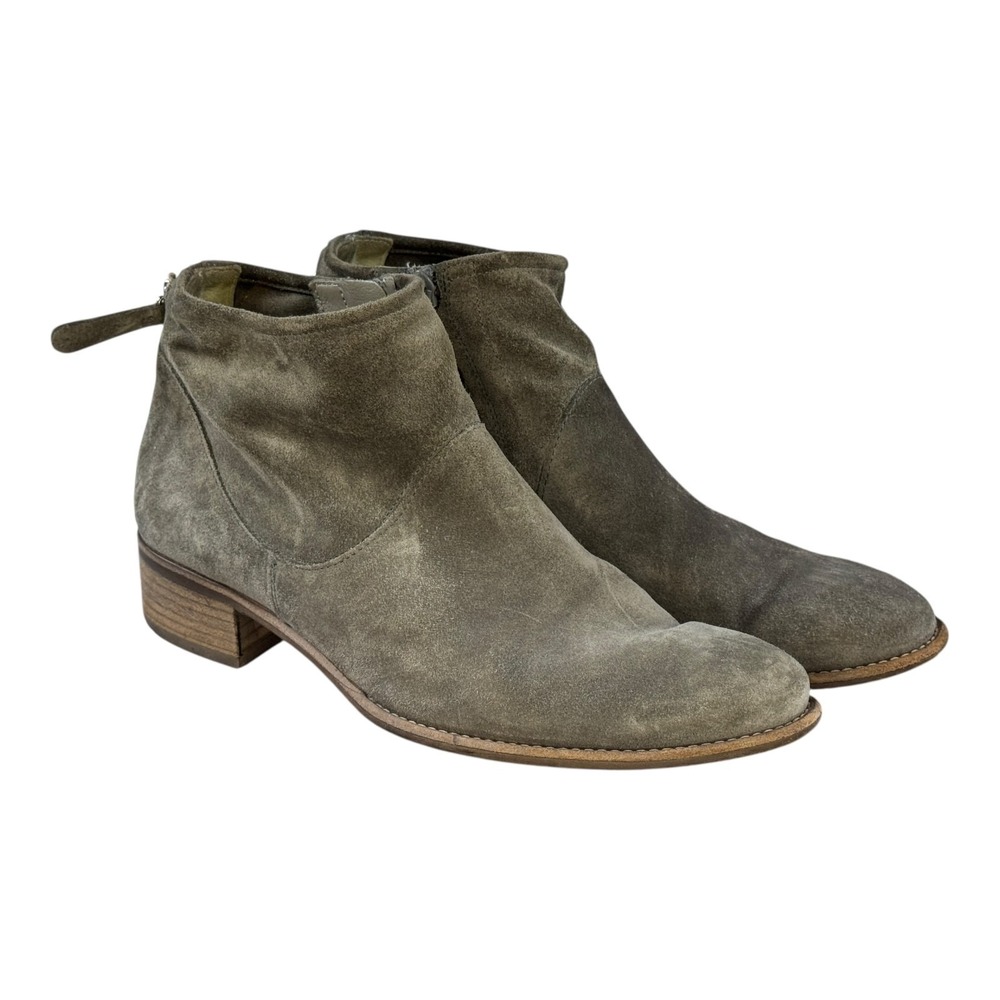 Paul Green Boots Womens UK 5 US 7.5 Logan Suede Leather Ankle Zip Booties Shoes